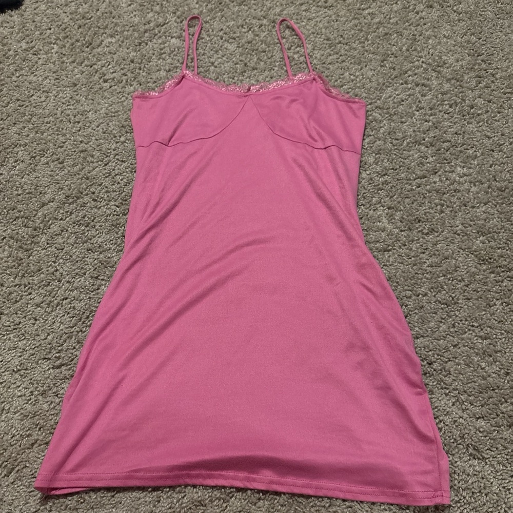 No Boundaries Fuchsia Slip Dress